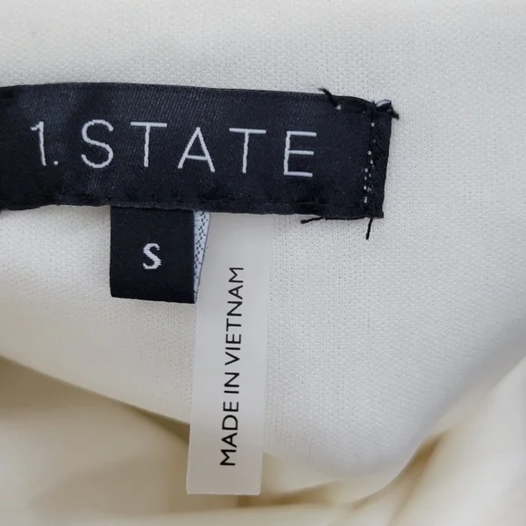 NWT 1.State Wrap Elegant Cream Ruffle Skirt Size Small - Picture 3 of 6